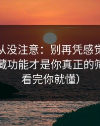 你可能从没注意：别再凭感觉刷蜜桃网：隐藏功能才是你真正的筛选器（看完你就懂）