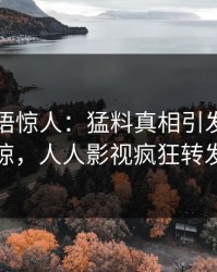 网红一语惊人：猛料真相引发令人震惊，人人影视疯狂转发