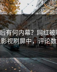 点击背后有何内幕？网红被曝秘闻，人人影视刷屏中，评论数破万